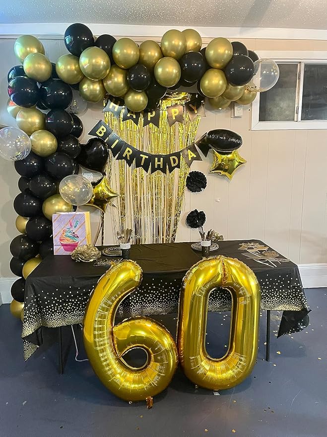Number 0 Balloons 40 Inch Gold Number Balloons for 10 20 30 40 50 60 70 80 90 100 Numbers Balloon Birthday Decorations Wedding Event Baby Shower