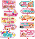 Candyland Party Decorations Signs, 20PCS Welcome Candy Land Birthday Decor Sweet Candy Theme Party Supplies for Women Girls, Street Arrow Directional Signs Christmas Decor Indoor Outdoor