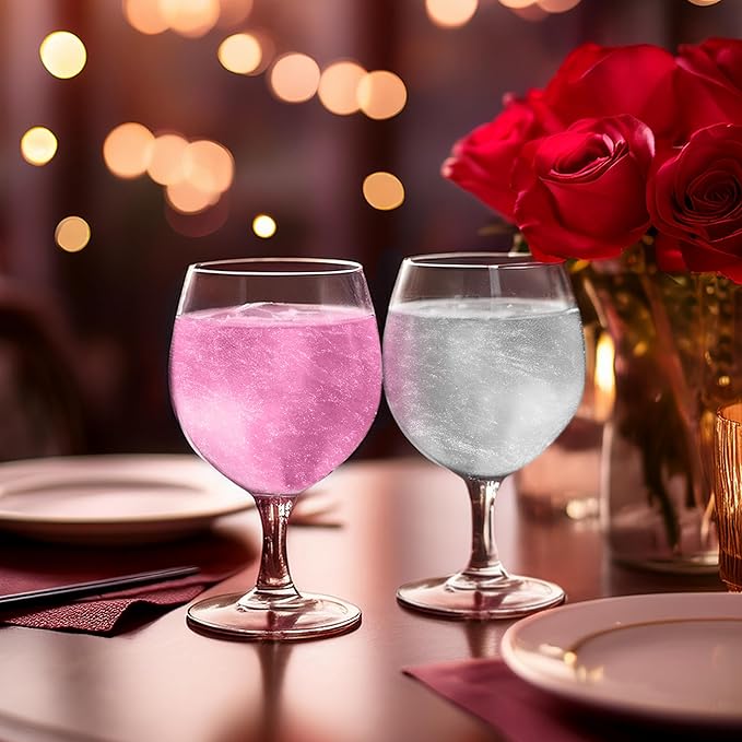Brew Glitter Valentine's Day Combo Pack (Pink and White) Edible Drink Glitter 4 x 2g Packets for Cocktails, Beer, Wine & Beverages