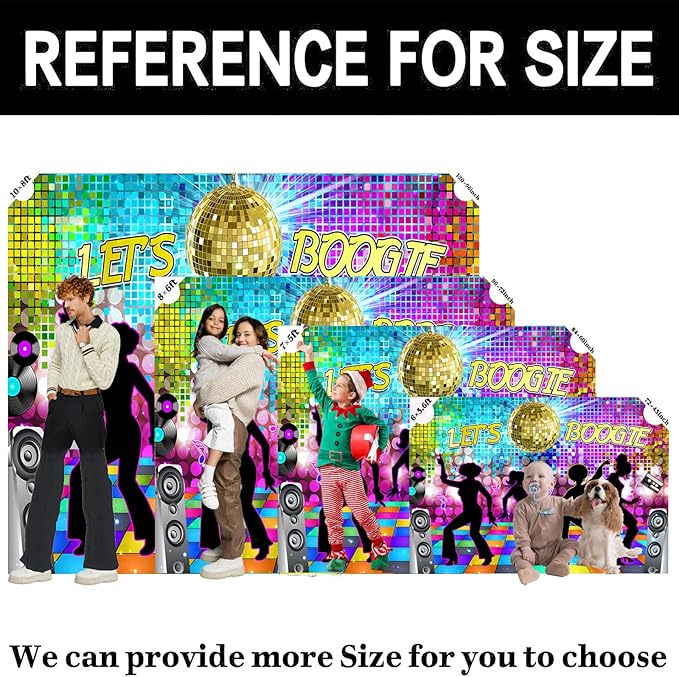 Disco Backdrop 15X10 ft Retro Glow Party 70s 80s 90s Theme Stage Dance Background Disco Party Decoration Disco Ball Banner Dance Backdrop for Birthday Party Prom Portrait Photo Props Polyester, Multi