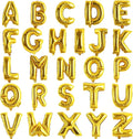 TONIFUL 52 Pcs Letter Balloons 16 Inch Gold Letter A-Z Balloons Custom Phrase Mylar Foil Alphabet DIY Personalized Phrase Banner for Birthday Anniversary Celebration Graduation Party Supplies Decor