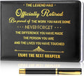 Ctosree Retirement Guest Book with Signature Pen Retirement Party Gift Supplies for Women Men Office Colleague Advice and Wishes Decorations(Thanks)