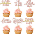 Gyufise 30PcsHappy Retirement Cupcake Toppers Officially Retired Cupcake Picks No Work Zone Adventure Begins Cake Decorations for Retirement Theme Farewell Birthday Party Decor Supplies Rose Gold