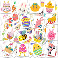 Easter Temporary Tattoos – 120Pcs Cute Designs – Bunny, Eggs, Chicks – Easter Basket Stuffers, Egg Hunt Favors, Classroom Gifts & Party Supplies