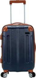 Rockland London Hardside Spinner Wheel Luggage, Carry-On 20", Navy