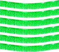6 Pack 10 Feet Foil Fringe Garland Metallic Tinsel Streamers Banner Wall Hanging Backdrop Banner for Parade Floats Mardi Gras Party Decorations(Green)
