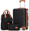 Cosbarn Carry On Luggage 22x14x9 Airline Approved, 20 Inch Carry on Suitcases with Wheels, ABS Lightweight Carry-on Luggage, Travel Suitcase Set with Wheels and TSA Lock
