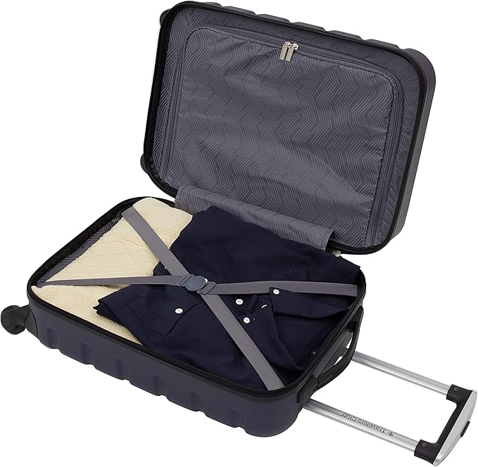 Travelers Club Harper Luggage, Blue, 2 Piece Set