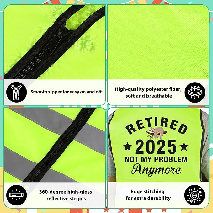 Retirement Gifts for Men - Retirement Party Decorations Vests Funny Personalised Gifts for Older Man Women 2025 Happy Retirement Presents for Old Men farewell gift for colleagues