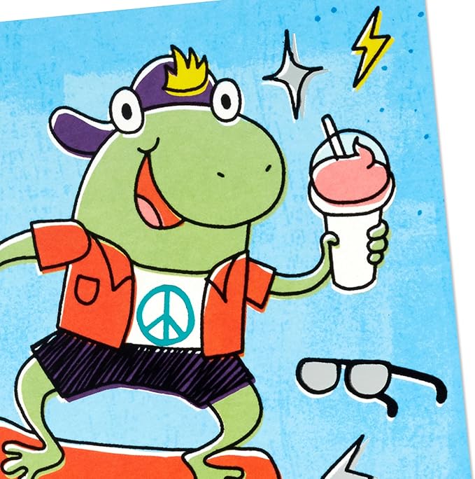 Hallmark Kids Birthday Card (Toadally Cool) for Son, Daughter, Grandchild, Friend