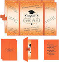 Vlipoeasn 2PCS Graduation Guest Book Alternative, Orange Class of 2026 Party Decorations, Grad Signature Book for 2026 College High School, Unique Graduation Gifts for Friends