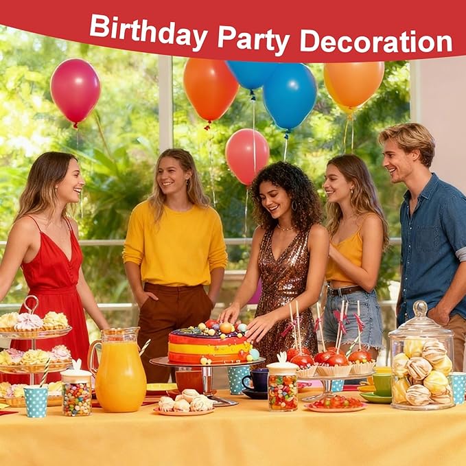MAQIHAN 150pcs Assorted Color Balloons - Globos Para Decoracion De Fiestas - Birthday Party Balloons - Latex Baloons - Kids Blow Up Bulk 12 Inch Arch Kit