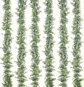 Lvydec 6 Pack Artificial Eucalyptus Garland, Fake Eucalyptus Greenery Garland Wedding Backdrop Arch Wall Decor, 6 Feet/Strand Fake Hanging Plant for Table Festival Party Decoration