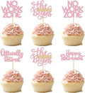 24Pcs Happy Retirement Cupcake Toppers Officially Retired No Work Zone Adventure Begins Cupcake Pick Decorations Retirement Theme Farewell Birthday Party Decorations Supplies Pink