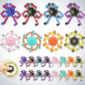 Transformable Fidget Spinners,Funny Stress Relief Sensory Fidget Toys,Deformable Chain DIY Robot Fingertip Gyros Toys Party Favors Kids Easter Basket Stuffers (24PC)