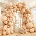 412pcs Nude Balloons Different Sizes 18 12 10 5 Inch, nude balloon arch for Thanksgiving Graduation Baby Shower Boho Theme Birthday Party Decorations