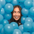 AFTERLOON® Biodegradable Mini Balloons 50 pcs Light Blue 5 Inch, Matte Color Thickened Extra Strong Latex Helium Float, Baby Shower Gender Reveal Garland Arch Wedding Birthday Party Decorations