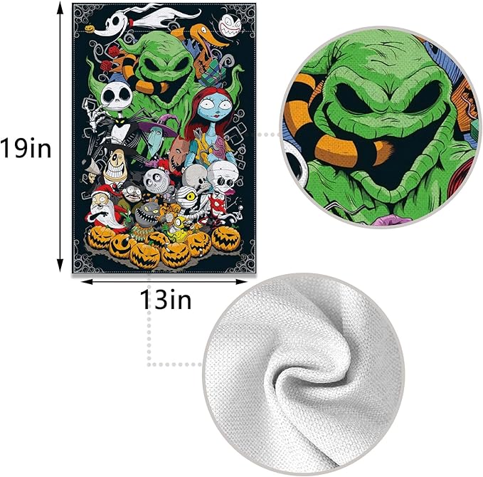 Halloween Garden Flag Spooky Holiday Party Vertical Double Sized Yard Sign Outdoor Decoration