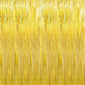 6 Pack Gold Foil Fringe Curtains Streamers Party Decorations 3.3 x 8.2 ft, Gold Tinsel Curtain Fringe Backdrop for Parties, Door Fringe Birthday Streamers, Photo Booth Backdrops, Party Decor