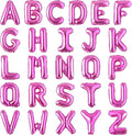 Letter Balloons Foil Mylar Wedding Birthday Bridal Shower Anniversary Celebration Graduation Party Decoration Alphabet (Hot pink)
