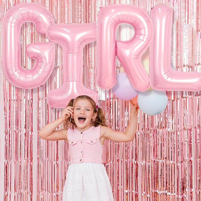 Pink Letter A Balloons,40 Inch A Letter Balloon Light Pink,A to Z Alphabet Helium Custom Letters Balloon for Birthday Anniversary Baby Shower Wedding Party Decorations