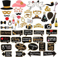 60Pcs Wedding Photo Booth Props, Wedding Props for Photos Bachelorette Weddings Shower Party Decorations