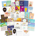 BEST PAPER GREETINGS Birthday Cards - Assorted Birthday Cards Blank Inside - Blank Note & Envelope Pack - 4x6 in, Pack of 36, Multicolor
