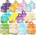 24PCS Happy Easter Egg Hunt Bags, Assorted Sizes Easter Bunny Carrot Chick Egg Gift Bags with Handles, Easter Treat Bags, Multifunctional Non-Woven Easter Bags for Gifts Wrapping, Egg Hunt Game,