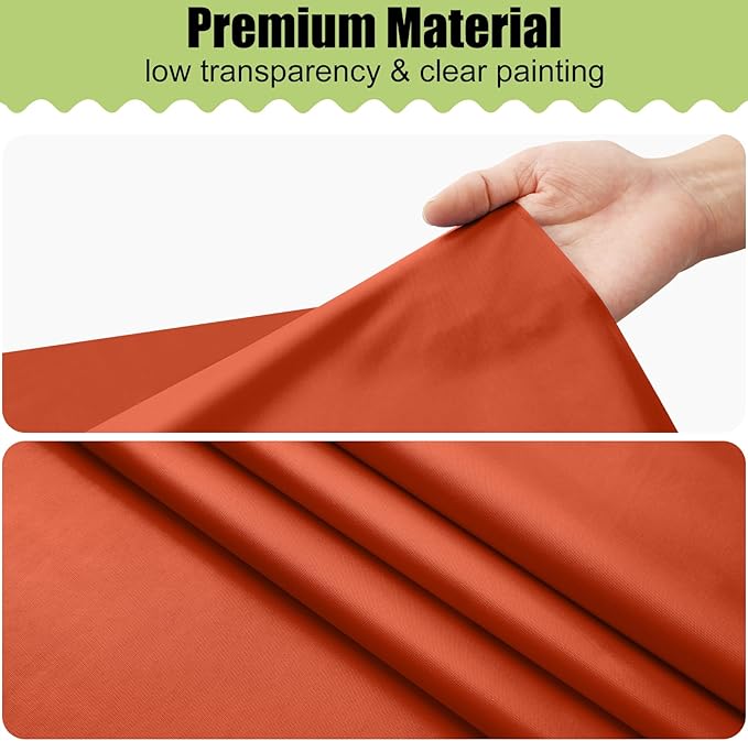 Smiry Disposable Table Cloth - 6 Pack, 54 x 108 Inch Waterproof Rectangle Tablecloths for Parties, Decorative Plastic Table Cover, Leakproof & Sturdy, Burnt Orange