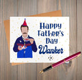 BALOR Ted Card | Card For Her | Card For Him| Funny Birthday Card | Gift | Popular Birthday Card | Happy Birthday Wanker | 4.25 x 5.5 Folded Cardstock Greeting Card (Father's Day)