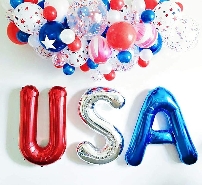 40 Inch Big Red Letter Balloons Foil Mylar Wedding Bachelorette Wedding Birthday Bridal Shower Anniversary Celebration Graduation Party Decoration Alphabet U (A-Z)
