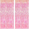 KatchOn, XtraLarge Iridescent Pink Backdrop Curtain - 3.2x8 Feet | Iridescent Pink Streamers for Valentines Day Decorations, Bachelorette Party Decor | Ramadan Decorations, Galentines Decoration