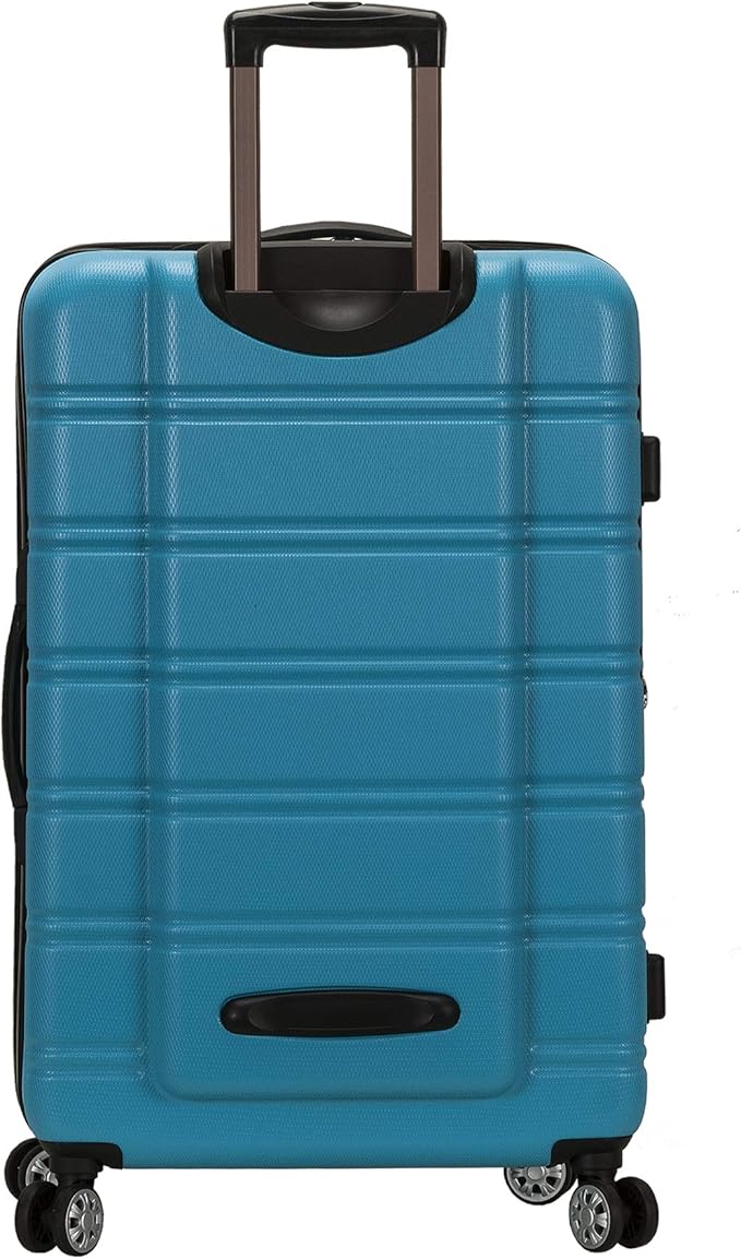 Rockland Melbourne Hardside 3 Piece Expandable Spinner Wheel Luggage Set, (20"/24"/28"), Turquoise