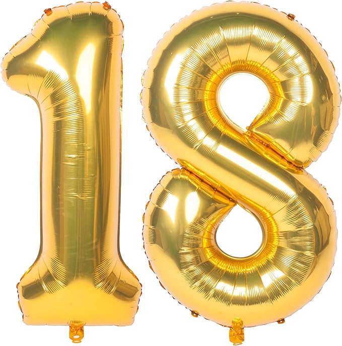 40 Inch gold Number Balloons Helium Foil Mylar Balloon Birthday Party banquet Decoration 18