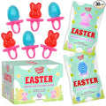 30 Pack Easter Ring Candy – Individually Wrapped Holiday Themed Bunny & Egg Lollipops – Strawberry, Tutti Frutti Delicious Flavors – Bulk Suckers Great Use, For Kids, Party Favor, Classrooms Partys, Goodie Bags, Baskets