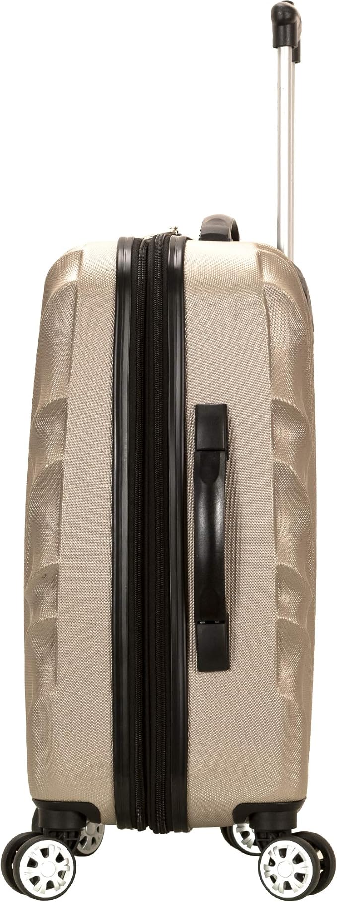 Rockland Melbourne Hardside Expandable Spinner Wheel Luggage, Carry-On 20", Goldwave