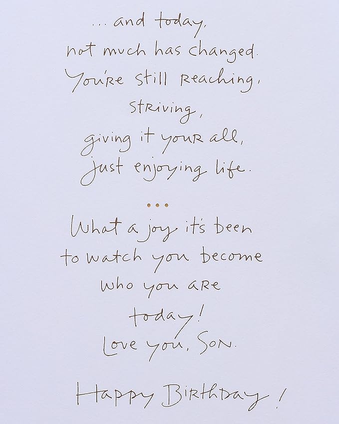 American Greetings Birthday Card for Son (Not Much Has Changed)