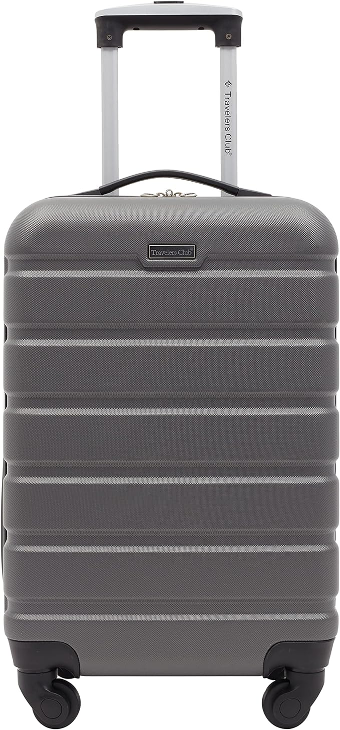 Travelers Club Harper Luggage, Charcoal, 2 Piece Set