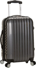Rockland Melbourne Hardside Expandable Spinner Wheel Luggage, Carry-On 20", Carbon