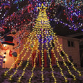 Christmas String Lights Outdoor Decoration 317 LED Star Fairy String Lights 8 Modes & Waterproof for Party Wedding Patio Yard New Year Holiday Indoor Outdoor - Warm White