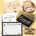 Graduation Advice Cards 2026 With Box - Advice For The Graduate 2026, Words Of Wisdom Graduation Ideas For High School Grad Decorations, Well Wishes Cards College Grad Party Games