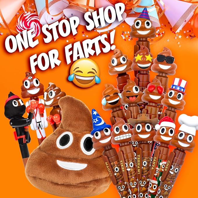 Farting Plush Pop Up Birthday Card - Lights Up & Plays Hilarious Version of "Happy Birthday" Music - Fun Musical Birthday Cards for Family & Friends - Fart Novelty Greeting Card For Men & Women