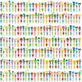 CZWZ 200Pcs Mini Multicolor Pens in One 4-in-1 Cute Pens Bulk, Ballpoint Pen for Birthdays and Parties, Fun Gifts Assorted Ink Kawaii Pen