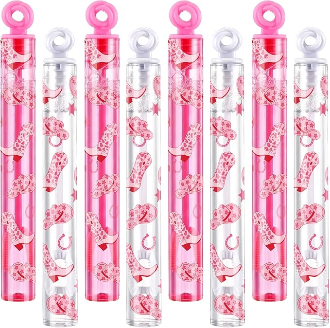 32 Pcs Western Cowgirl Themed Bubble Wands Bubbles Party Favors for Adult Summer Activity Birthday Party Goodie Bag Stuffers Gifts Wedding Supplies