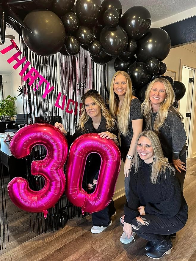 13 Balloon Number, Hot Pink Number 13th 31th Birthday Balloons 40 Inch, 13 or 31 Years Old Hot Pink Birthday Decorations for Boys Girls, 13th Anniversary Decorations