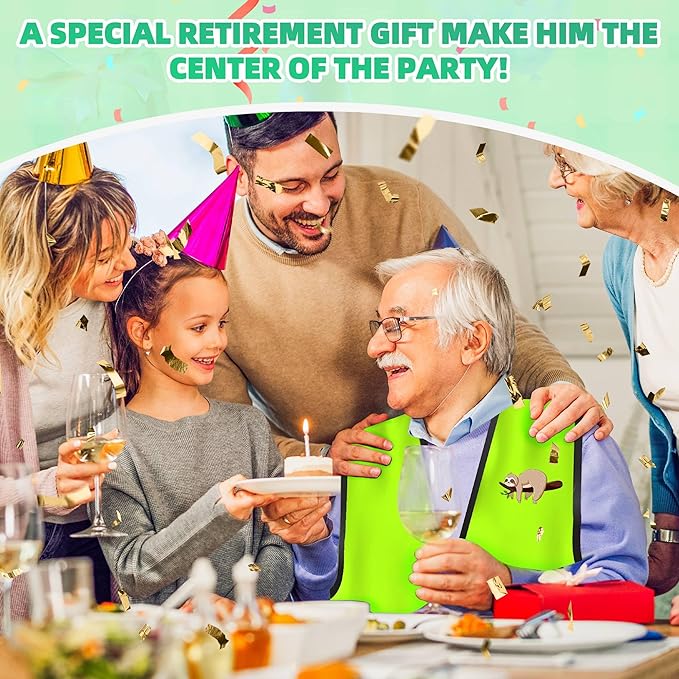 Retirement Gifts for Men - Retirement Party Decorations Vests Funny Personalised Gifts for Older Man Women 2025 Happy Retirement Presents for Old Men farewell gift for colleagues
