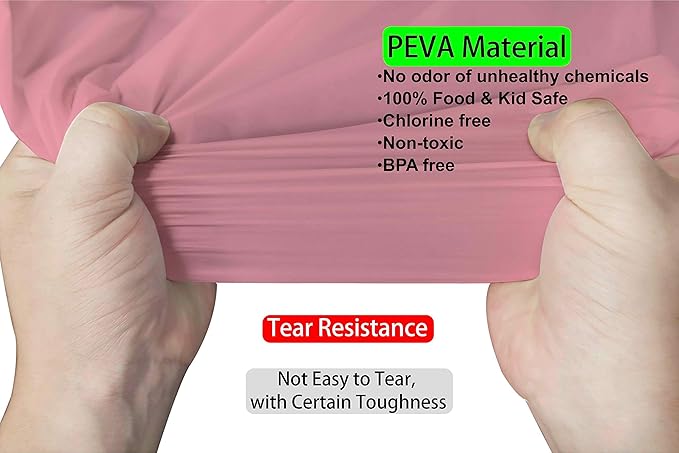 Pink Plastic Tablecloths 2 Pack Disposable Table Covers 84 Inch Circle Bridal Shower Party Tablecovers PEVA Vinyl Table Cloths for BBQ Picnic Birthday Wedding Banquet Parties 6 ft Round Table Use