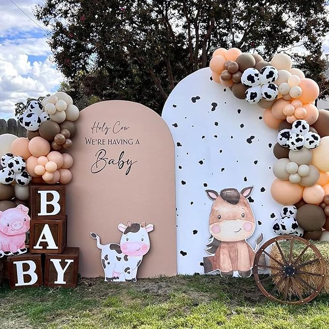 Brown Balloon Garland Arch Kit, Nude Tan Balloon Set with Brown Gold Metallic Balloons, Beige Neutral Coffee Balloons for Teddy Bear Boho Birthday Party Decorations