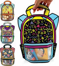 20 Pack Goodie Bags for Kids Birthday Party Supplies - Bulk Gift Bag for Favors, Food, and Candy with Resealable Ziplock Seal (Lets Party/Large)