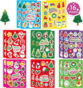 Christmas Stickers for Kids, Merry Christmas Theme Stickers Non-Repeating, Xmas Winter Holiday Party Favor, Stocking Stuffer for Kids, Xmas Gifts Decorations